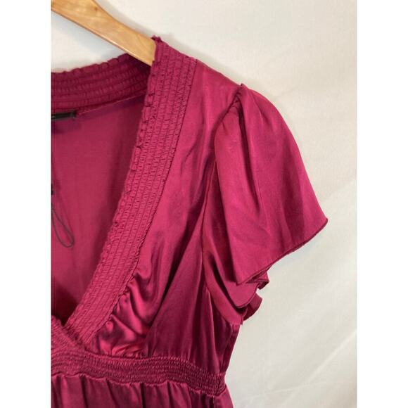 BCBGMAxazria Silk Babydoll Blouse Size Medium - Picture 2 of 6